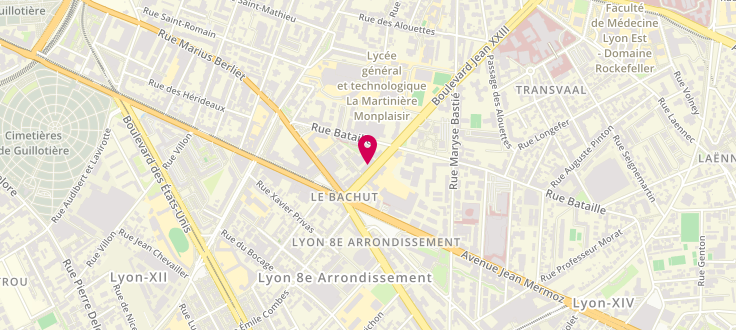 Plan de Maison de la Métropole principale de Lyon - 8ème arrondissement - Ouest, 60 Boulevard Jean Xxiii, 69008 Lyon