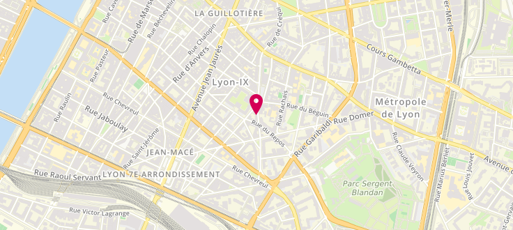 Plan de Maison de la Métropole principale de Lyon - 7ème arrondissement - Nord, 36 Rue de la Madeleine, 69007 Lyon