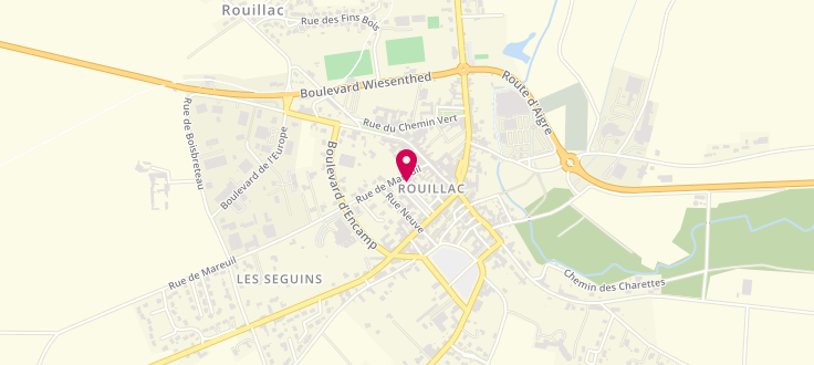 Plan de Maison départementale des solidarités de Rouillac, 77 place Thiers, 16170 Rouillac