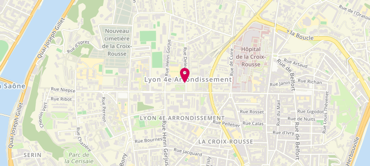 Plan de Maison de la Métropole principale de Lyon - 4ème arrondissement - Deleuvre, 51 Rue Deleuvre, 69004 Lyon