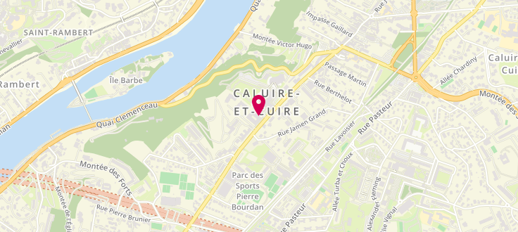 Plan de Maison de la Métropole de Caluire-et-Cuire, Maison du Rhône<br />
71-73 Rue François-Peissel, 69300 Caluire-et-Cuire