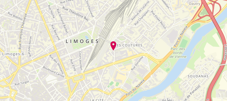 Plan de Maison du département de Limoges - Les Coutures, 4 Bis Avenue de Locarno, 87000 Limoges