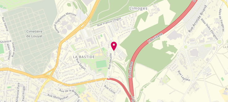Plan de Maison du département de Limoges - La Bastide, 46 Rue Camille Pissaro, 87000 Limoges