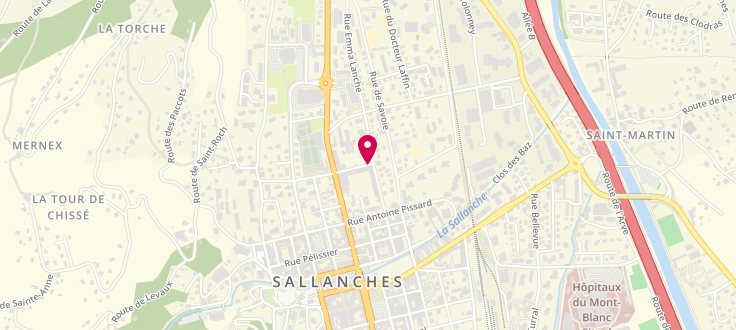 Plan de Pôle Médico Social de Sallanches, 118 Rue Guer, 74700 Sallanches