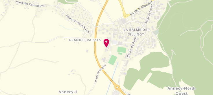 Plan de Pôle Médico Social de La Balme-de-Sillingy, 26 route de Vivelle, 74330 La Balme-de-Sillingy