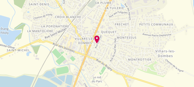 Plan de Service départemental de Proximité de Villars-les-Dombes, 42 rue Laveran, 01330 Villars-les-Dombes