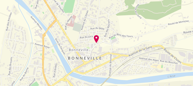 Plan de Pôle Médico Social de Bonneville, 50 Rue Sainte Catherine, 74130 Bonneville