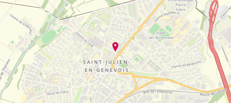 Plan de Pôle Médico Social de Saint-Julien-en-Genevois, 3 Rue du Jura, 74160 Saint-Julien-en-Genevois