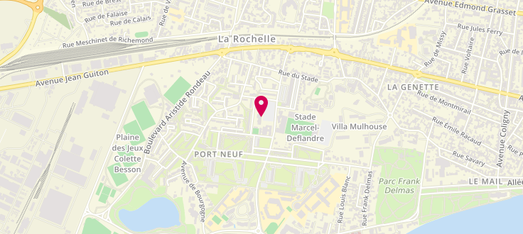 Plan de Point d'accueil PMI de La Rochelle - Port-Neuf, Place de l'Île de France, 17000 La Rochelle
