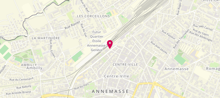 Plan de Pôle Médico Social d'Annemasse, Immeuble Céléno<br />
19 avenue Émile Zola, 74100 Annemasse