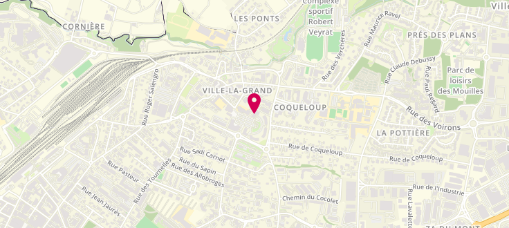 Plan de Pôle Médico Social de Ville-la-Grand - Les Voirons, 7 bis Place du Porte Bonheur, 74100 Ville-la-Grand