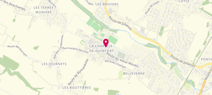 Plan de France Services de Bulle de Vie, 5 Place de l'Église, 71570 La Chapelle-de-Guinchay
