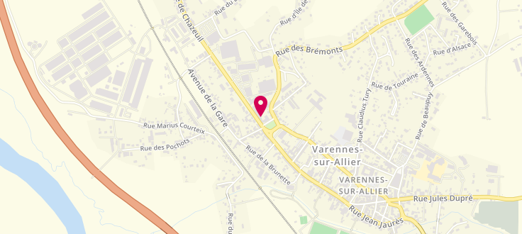 Plan de Centre Médico-Social de Varennes-sur-Allier, 2, rue de la Gendarmerie, 03150 Varennes-sur-Allier