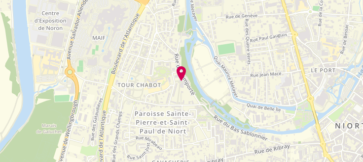 Plan de Relais médico-social de Niort - Tour Chabot, 18 Rue Georges Méliès, 79000 Niort