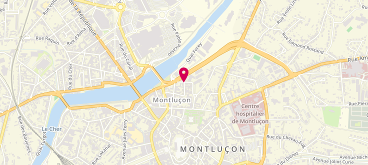 Plan de Unité Territoriale d'Action Sociale de Montluçon - Ouest Allier, Rue Desaix, 03100 Montluçon