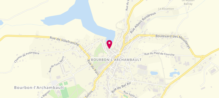 Plan de Centre Médico-Social de Bourbon-l'Archambault, Route de Moulins, 03160 Bourbon-l'Archambault