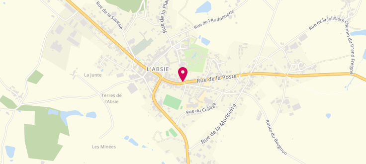 Plan de France services la Poste de l'Absie, 30 Rue de la Poste, 79240 L'Absie