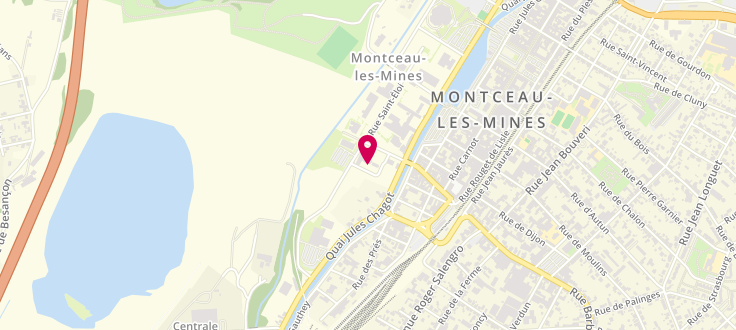 Plan de Maison départementale des solidarités de Montceau-les-Mines, 8 Rue François Mitterand, 71300 Montceau-les-Mines