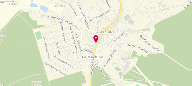 Plan de France services de La Machine, 3 Avenue de la Republique, 58260 La Machine