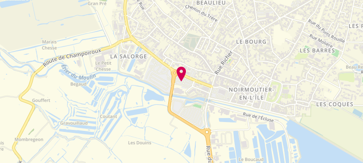 Plan de Centre Médico-Social de Noirmoutier, 9 Place de la Prée-Aux-Ducs, 85330 Noirmoutier-en-l'Île