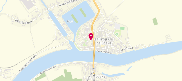 Plan de Centre Médico-Social de Saint-Jean-de-Losne, rue Desgranges, 21170 Saint-Jean-de-Losne