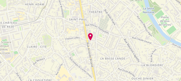 Plan de Pôle médico-social de Rezé - Pont-Rousseau, 31 rue Aristide Briand, 44400 Rezé
