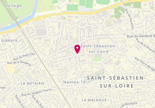 Plan de Centre médico-social de Saint-Sébastien-sur-Loire, 15 rue Henri Mainguet, 44230 Saint-Sébastien-sur-Loire
