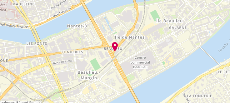 Plan de Centre Médico-social de Nantes - Ile de Nantes, 2 bis rue René Viviani, 44200 Nantes