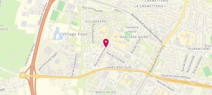 Plan de Centre médico-social de Saint-Herblain - Saint-Servan, 6 rue de Saint-Servan, 44800 Saint-Herblain