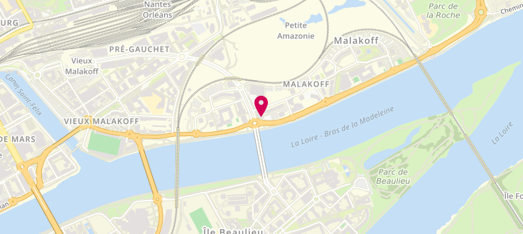 Plan de Pôle médico-social de Nantes - Malakoff, 80 boulevard de Sarrebrück, 44000 Nantes