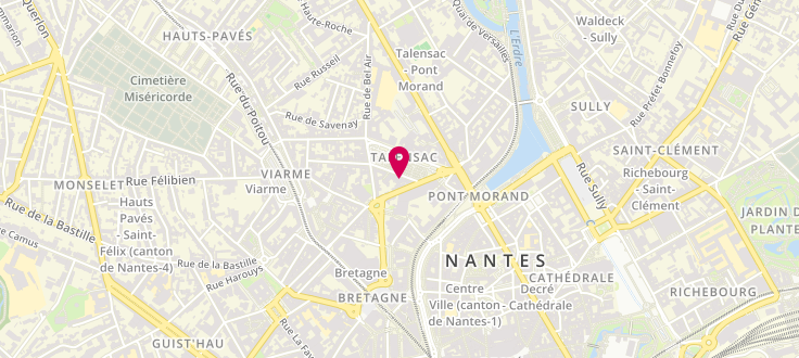Plan de Centre médico-social de Nantes - Clémence Royer, Pôle médico-social malakoff<br />
80 boulevard de Sarrebruck<br />
CS93405, 44000 Nantes
