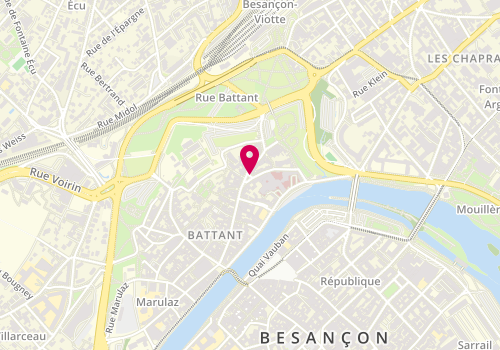 Plan de Centre Medico-Social de Besançon - Bacchus, 1 place Bacchus, 25000 Besançon