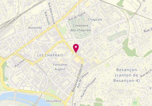 Plan de Centre Médico-Social de Besançon - Palente, 30 avenue Fontaine Argent, 25000 Besançon