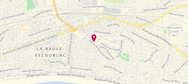 Plan de Centre médico-social de La Baule, 39 avenue du Maréchal Joffre, 44500 La Baule-Escoublac