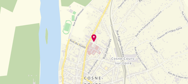 Plan de Site d'Action Médico-Sociale de Cosne-Cours-sur-Loire, Site d'Action Médico-Social<br />
9 Mail Saint-Laurent, 58204 Cosne-Cours-sur-Loire