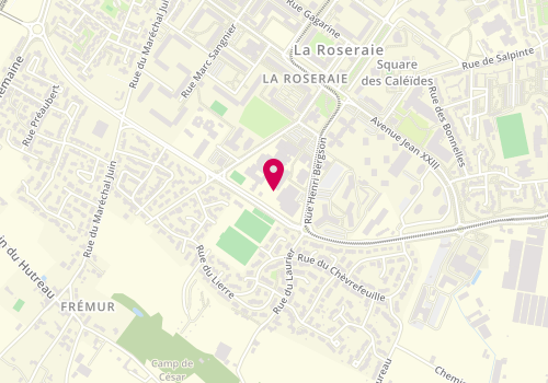 Plan de Maison départementale et des solidarités d'Angers-Sud La Roseraie, Maison des Solidarités Angers-Sud<br />
9 Boulevard Robert-d'Arbrissel, 49000 Angers