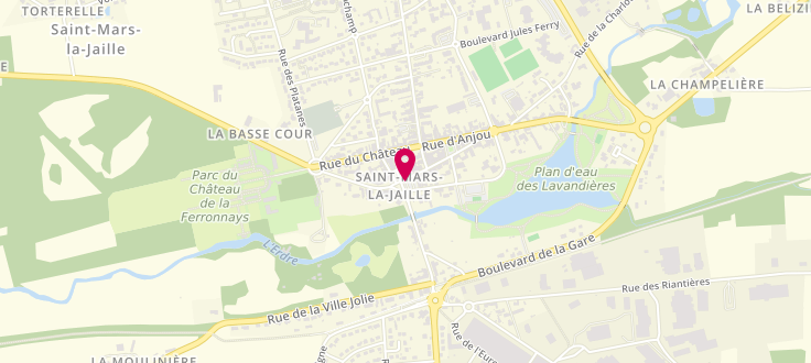 Plan de Centre médico-social de Saint-Mars-La-Jaille, 14 avenue Charles Henri de Cossé Brissac, 44540 Saint-Mars-la-Jaille