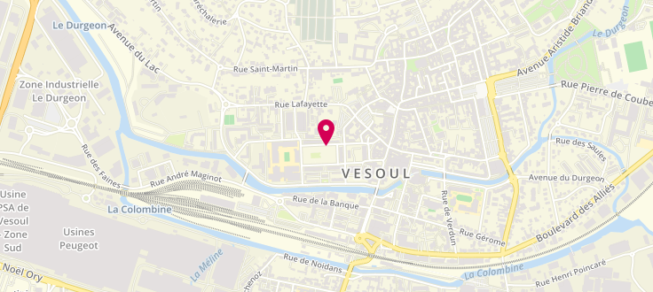 Plan de Centre de PMI de Vesoul, place du 11ème chasseur, 70000 Vesoul