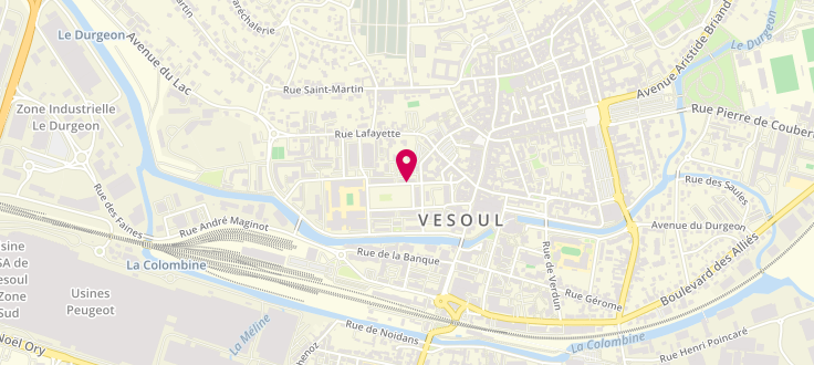 Plan de Centre Médico-Social de Vesoul - Montmarin, Place du 11e-Chasseur, 70000 Vesoul