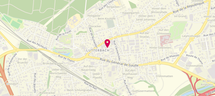 Plan de Centre Médico-Social de Lutterbach, 8 Rue du Maréchal Foch, 68460 Lutterbach