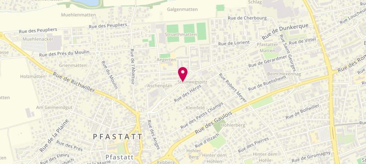 Plan de Centre Médico-Social de Pfastatt - Escal, 15 Rue de Kingersheim, 68120 Pfastatt