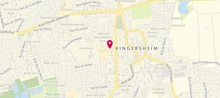 Plan de Centre Médico-Social de Kingersheim, 97 Fbg de Mulhouse, 68260 Kingersheim