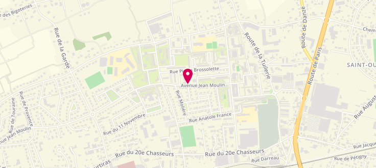Plan de Maison Départementale de la Cohésion Sociale de Vendôme, 17 Bis Avenue Jean-Moulin, 41100 Vendôme