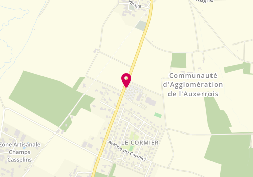 Plan de Centre de PMI de Auxerre, 10 Route de Saint-George, 89000 Perrigny
