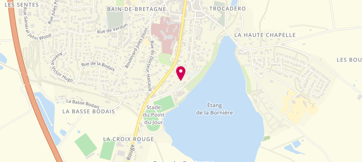 Plan de Centre Départemental d'Action Sociale de Bain-de-Bretagne - Semnon, 41, avenue Guillotin de Corson, 35470 Bain-de-Bretagne