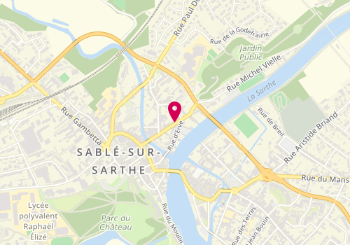 Plan de Maison de l'Enfance et de la Famille de Sablé-sur-Sarthe, 10 Avenue des Bassinoires, 72300 Sablé-sur-Sarthe