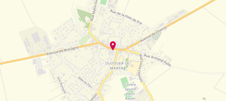 Plan de France services la Poste d'Ouzouer-le-Marché, 11 Place de l'eglise, 41240 Ouzouer-le-Marché