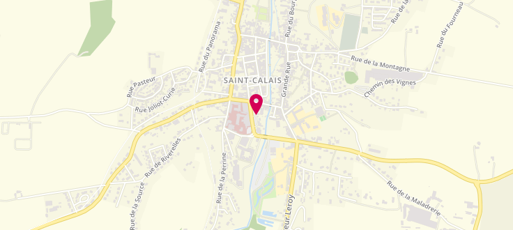 Plan de France services la Poste de Saint-Calais, 30, Avenue Charles de Gaulle, 72120 Saint-Calais