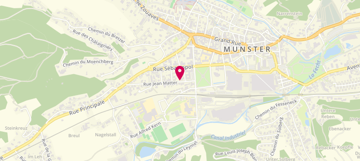 Plan de Centre Médico-Social de Munster, 2 rue Jean Matter, 68140 Munster