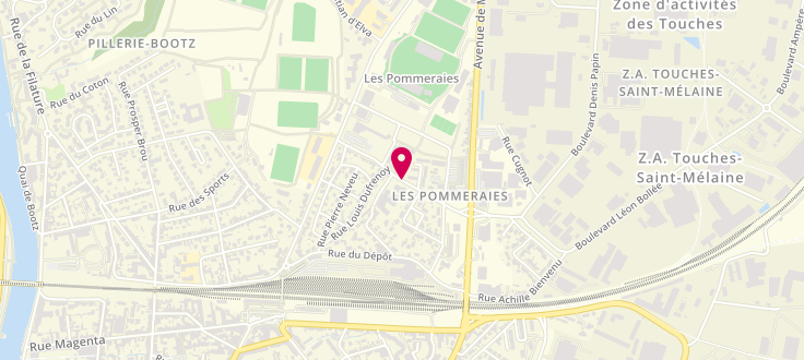 Plan de Antenne solidarité de Laval - Les Pommeraies, 43 Rue des Grands Carrés, 53000 Laval